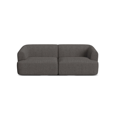 Campi 3-Sitzer Sofa aus Strukturierter Stoff in Grau (Moly 85), 220x90x70 cm von Cosmopolitan Design – Bild 4