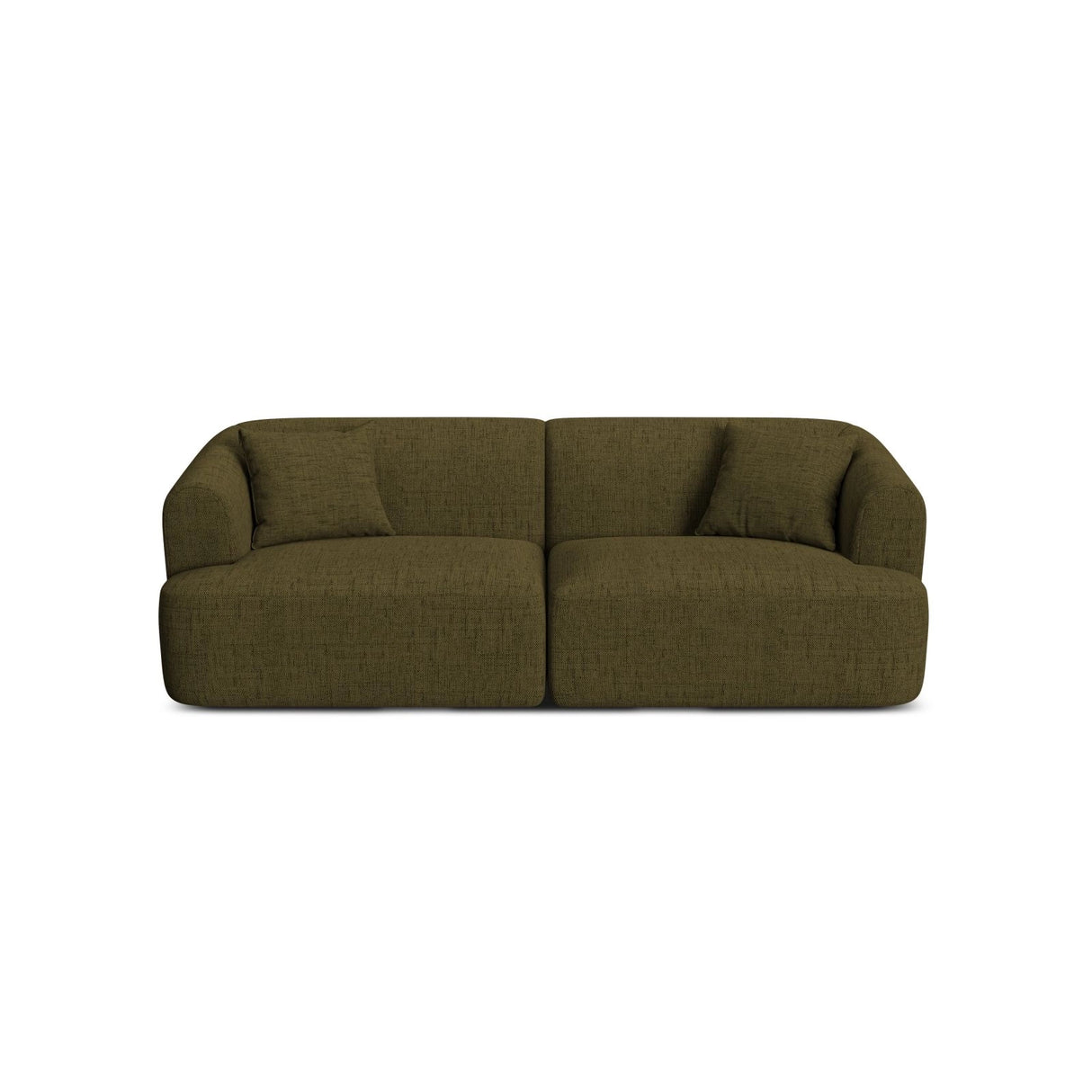 Campi 3-Sitzer Sofa aus Strukturierter Stoff in Grün (Moly 38), 220x90x70 cm von Cosmopolitan Design – Bild 1