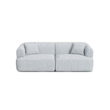 Campi 3-Sitzer Sofa aus Strukturierter Stoff in Hellgrau (Moly 70), 220x90x70 cm von Cosmopolitan Design – Bild 1
