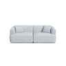 Campi 3-Sitzer Sofa aus Strukturierter Stoff in Hellgrau (Moly 70), 220x90x70 cm von Cosmopolitan Design – Bild 1