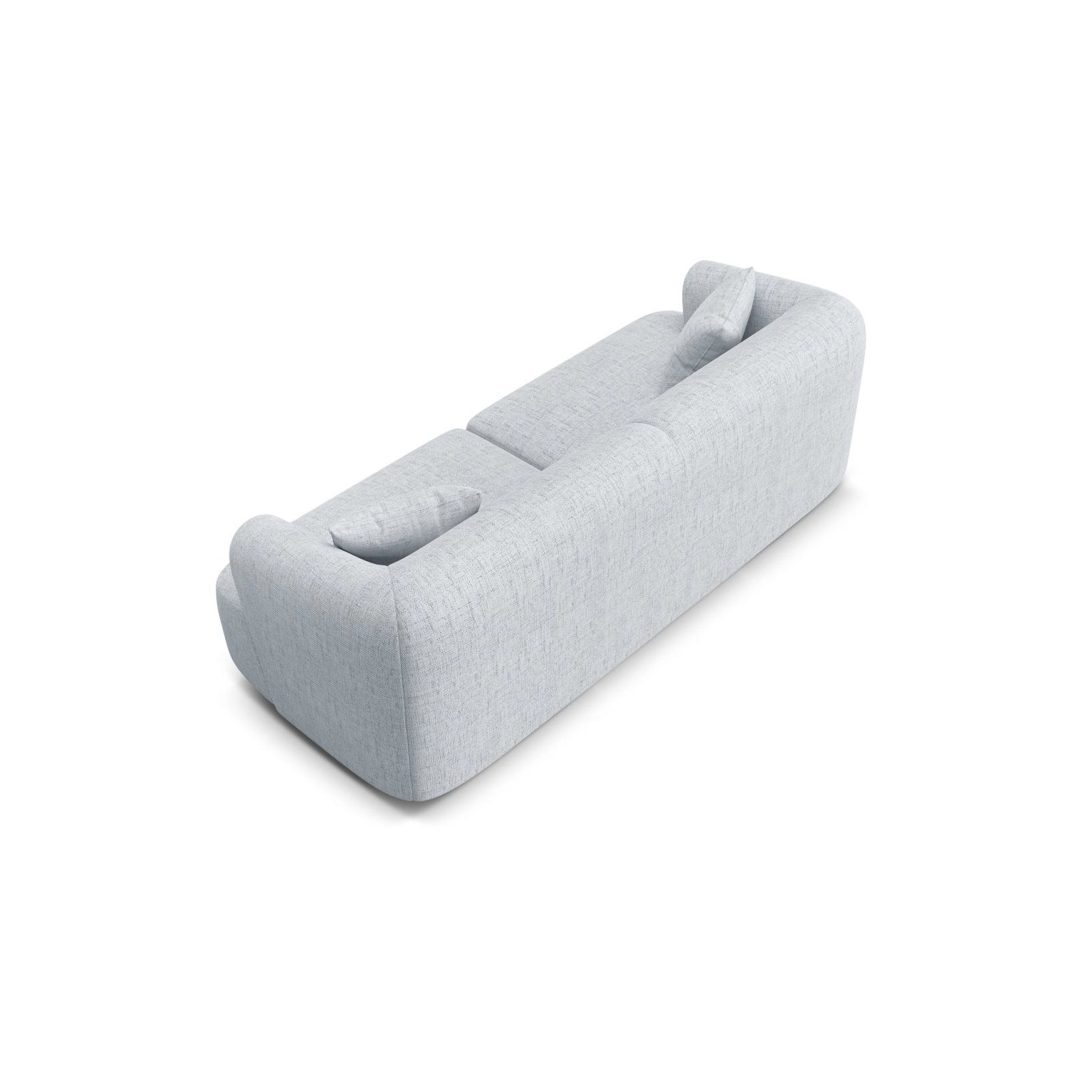 Campi 3-Sitzer Sofa aus Strukturierter Stoff in Hellgrau (Moly 70), 220x90x70 cm von Cosmopolitan Design – Bild 5