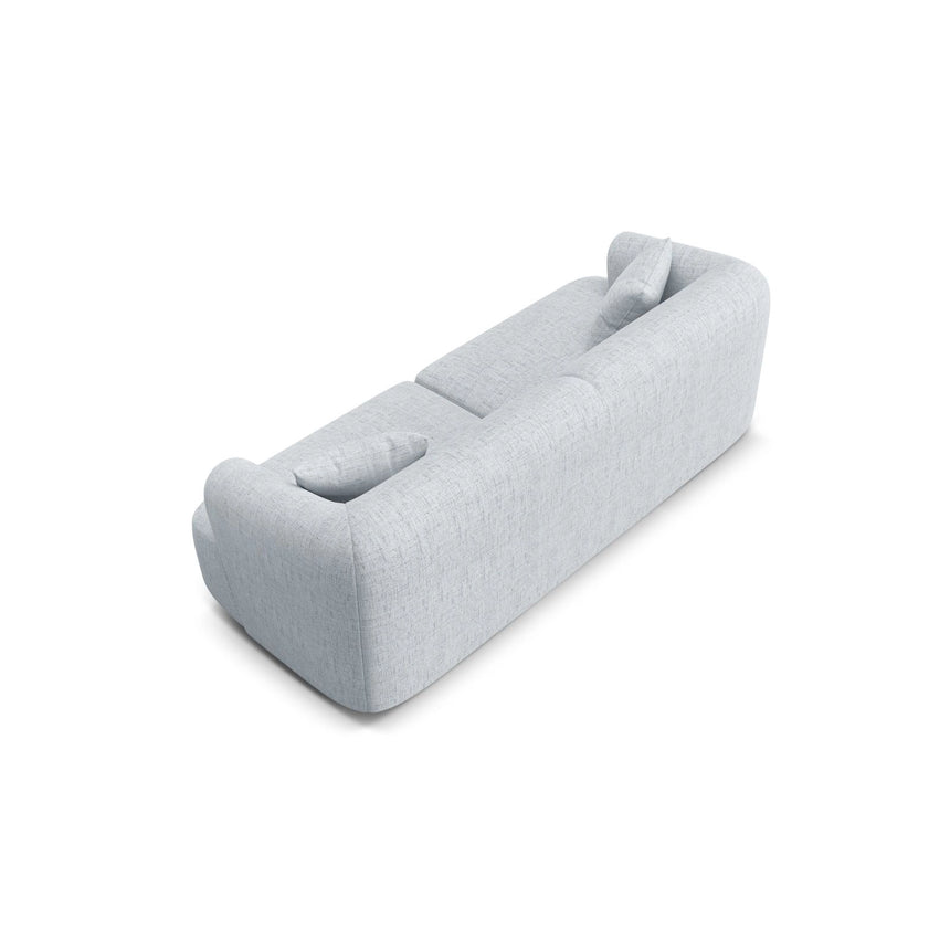 Campi 3-Sitzer Sofa aus Strukturierter Stoff in Hellgrau (Moly 70), 220x90x70 cm von Cosmopolitan Design – Bild 5