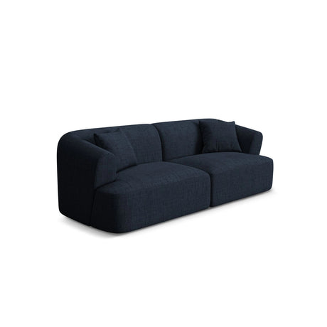 Campi 3-Sitzer Sofa aus Strukturierter Stoff in Königsblau (Moly 79), 220x90x70 cm von Cosmopolitan Design – Bild 3