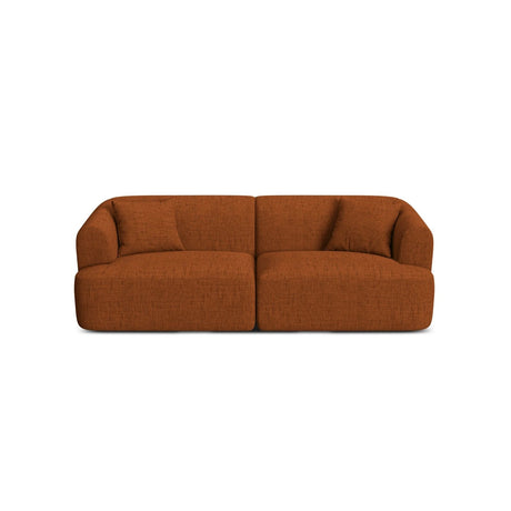 Campi 3-Sitzer Sofa aus Strukturierter Stoff in Ziegelstein (Moly 54), 220x90x70 cm von Cosmopolitan Design – Bild 1