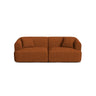 Campi 3-Sitzer Sofa aus Strukturierter Stoff in Ziegelstein (Moly 54), 220x90x70 cm von Cosmopolitan Design – Bild 1
