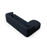 Campi 4-Sitzer Ecksofa, Linke Seite, aus Strukturierter Stoff in Königsblau (Moly 79), 256x156x70 cm von Cosmopolitan Design – Bild 5