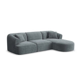 Campi 4-Sitzer Ecksofa, Rechte Seite, aus Cord in Dunkelgrau (Lincoln 94D), 256x156x70 cm von Cosmopolitan Design – Bild 3