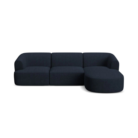 Campi 4-Sitzer Ecksofa, Rechte Seite, aus Strukturierter Stoff in Königsblau (Moly 79), 256x156x70 cm von Cosmopolitan Design – Bild 4