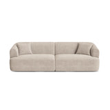 Campi 4-Sitzer Sofa aus Cord in Cappuccino (Lincoln 09D), 255x90x70 cm von Cosmopolitan Design – Bild 1