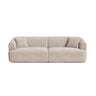Campi 4-Sitzer Sofa aus Cord in Cappuccino (Lincoln 09D), 255x90x70 cm von Cosmopolitan Design – Bild 1