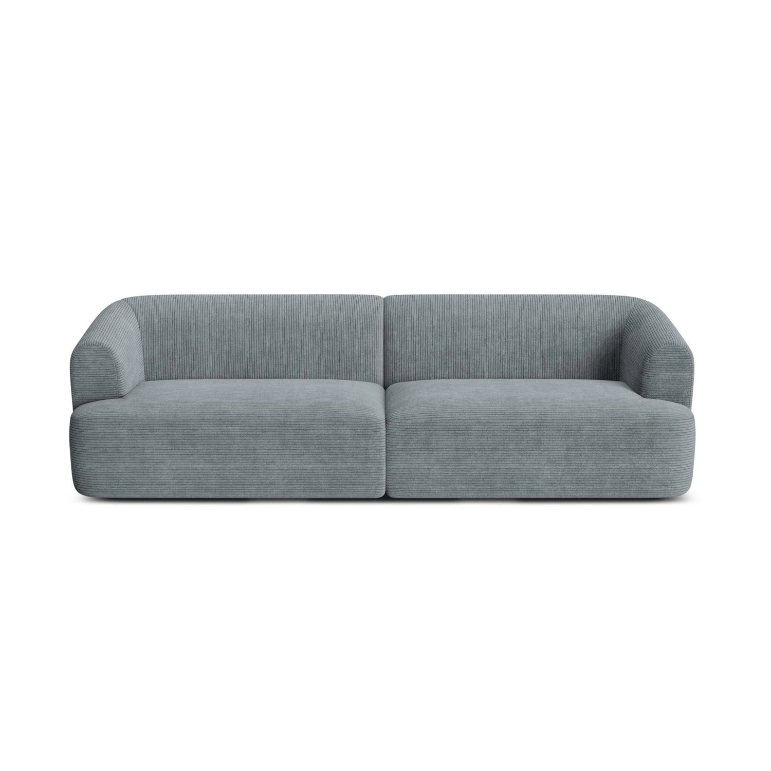 Campi 4-Sitzer Sofa aus Cord in Dunkelgrau (Lincoln 94D), 255x90x70 cm von Cosmopolitan Design – Bild 5