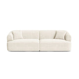 Campi 4-Sitzer Sofa aus Cord in Elfenbein (Lincoln 01D), 255x90x70 cm von Cosmopolitan Design – Bild 1