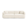Campi 4-Sitzer Sofa aus Cord in Elfenbein (Lincoln 01D), 255x90x70 cm von Cosmopolitan Design – Bild 1