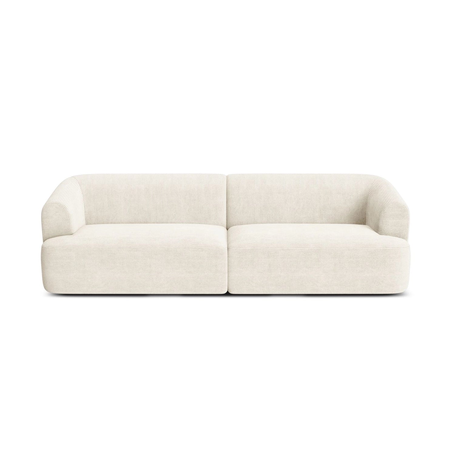 Campi 4-Sitzer Sofa aus Cord in Elfenbein (Lincoln 01D), 255x90x70 cm von Cosmopolitan Design – Bild 5