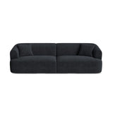 Campi 4-Sitzer Sofa aus Cord in Schwarz (Lincoln 100D), 255x90x70 cm von Cosmopolitan Design – Bild 1
