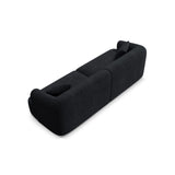 Campi 4-Sitzer Sofa aus Cord in Schwarz (Lincoln 100D), 255x90x70 cm von Cosmopolitan Design – Bild 6