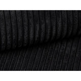 Campi 4-Sitzer Sofa aus Cord in Schwarz (Lincoln 100D), 255x90x70 cm von Cosmopolitan Design – Bild 7