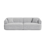 Campi 4-Sitzer Sofa aus Cord in Silber (Lincoln 84D), 255x90x70 cm von Cosmopolitan Design – Bild 1