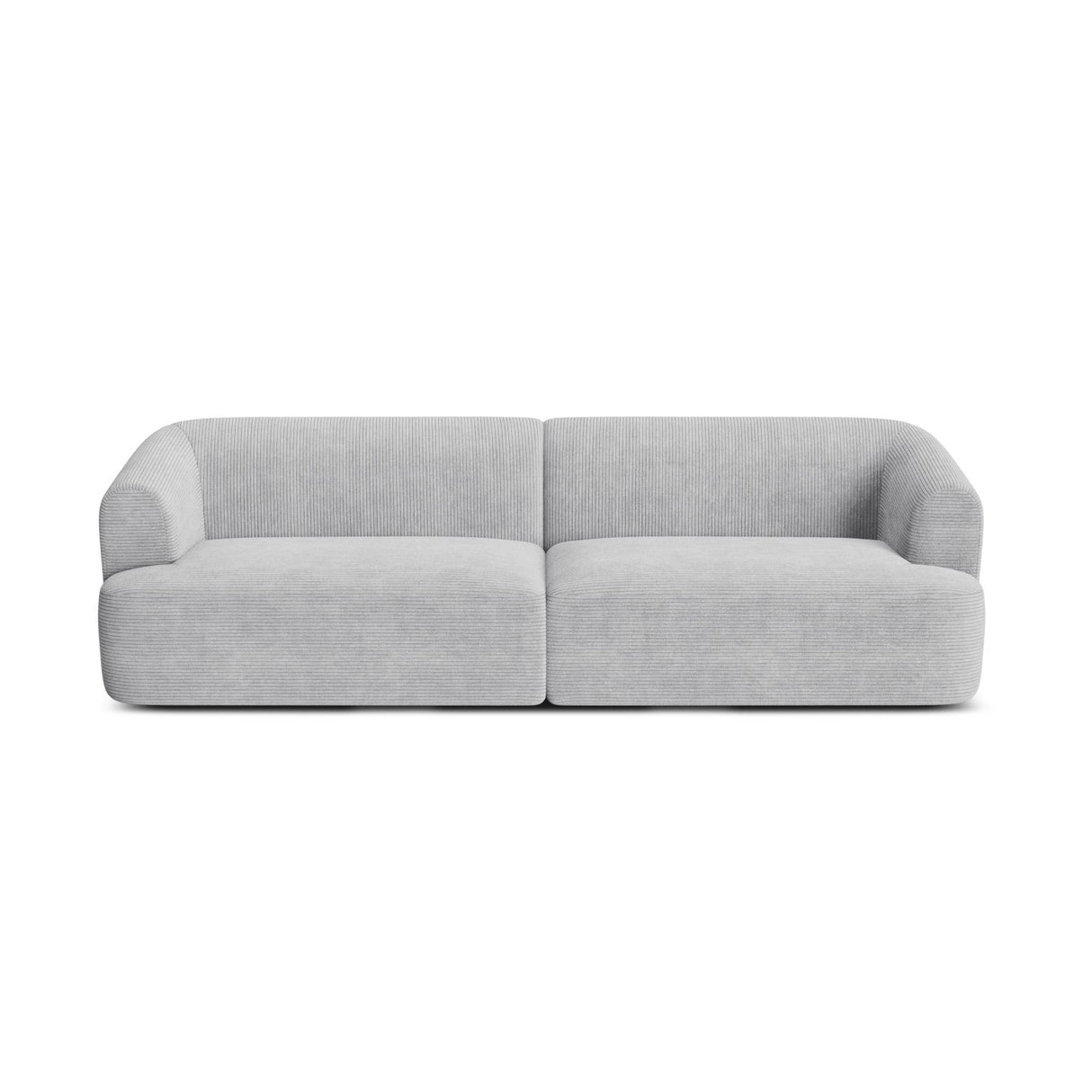 Campi 4-Sitzer Sofa aus Cord in Silber (Lincoln 84D), 255x90x70 cm von Cosmopolitan Design – Bild 5