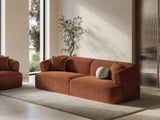 Campi 4-Sitzer Sofa aus Cord in Terrakotta (Lincoln 52D), 255x90x70 cm von Cosmopolitan Design – Bild 2