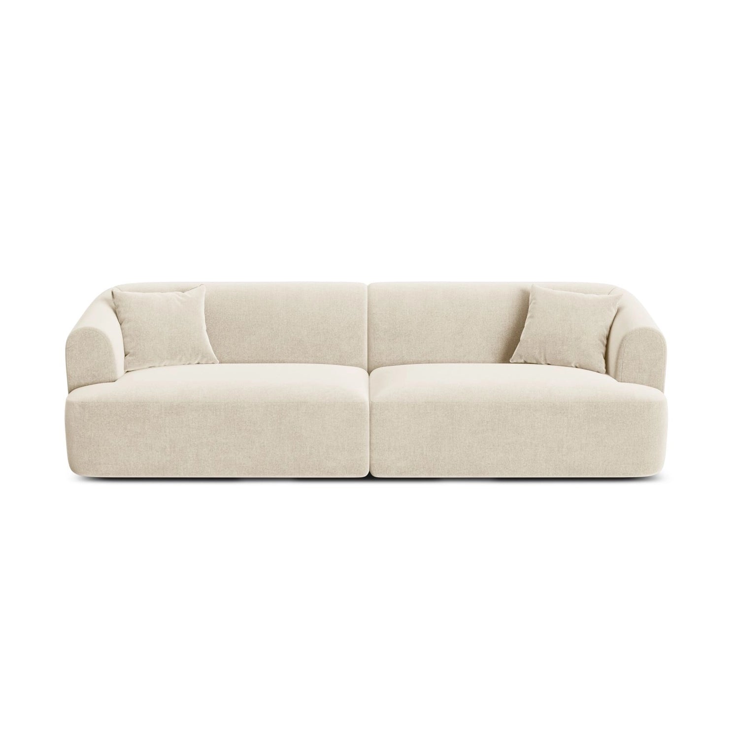 Campi 4-Sitzer Sofa aus Samt, Cord oder Strukturstoff, 255x90x70 cm von Cosmopolitan Design – Bild 1