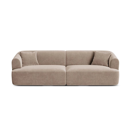 Campi 4-Sitzer Sofa aus Samt in Dunkelbeige (Vogue 3), 255x90x70 cm von Cosmopolitan Design – Bild 1