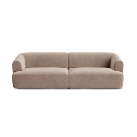 Campi 4-Sitzer Sofa aus Samt in Dunkelbeige (Vogue 3), 255x90x70 cm von Cosmopolitan Design – Bild 5