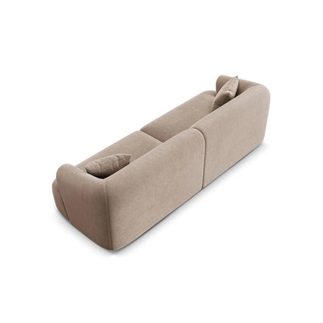 Campi 4-Sitzer Sofa aus Samt in Dunkelbeige (Vogue 3), 255x90x70 cm von Cosmopolitan Design – Bild 6