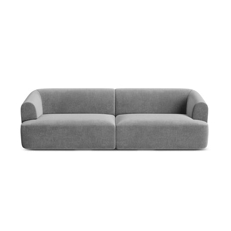 Campi 4-Sitzer Sofa aus Samt in Grau (Vogue 15), 255x90x70 cm von Cosmopolitan Design – Bild 5