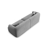 Campi 4-Sitzer Sofa aus Samt in Grau (Vogue 15), 255x90x70 cm von Cosmopolitan Design – Bild 6