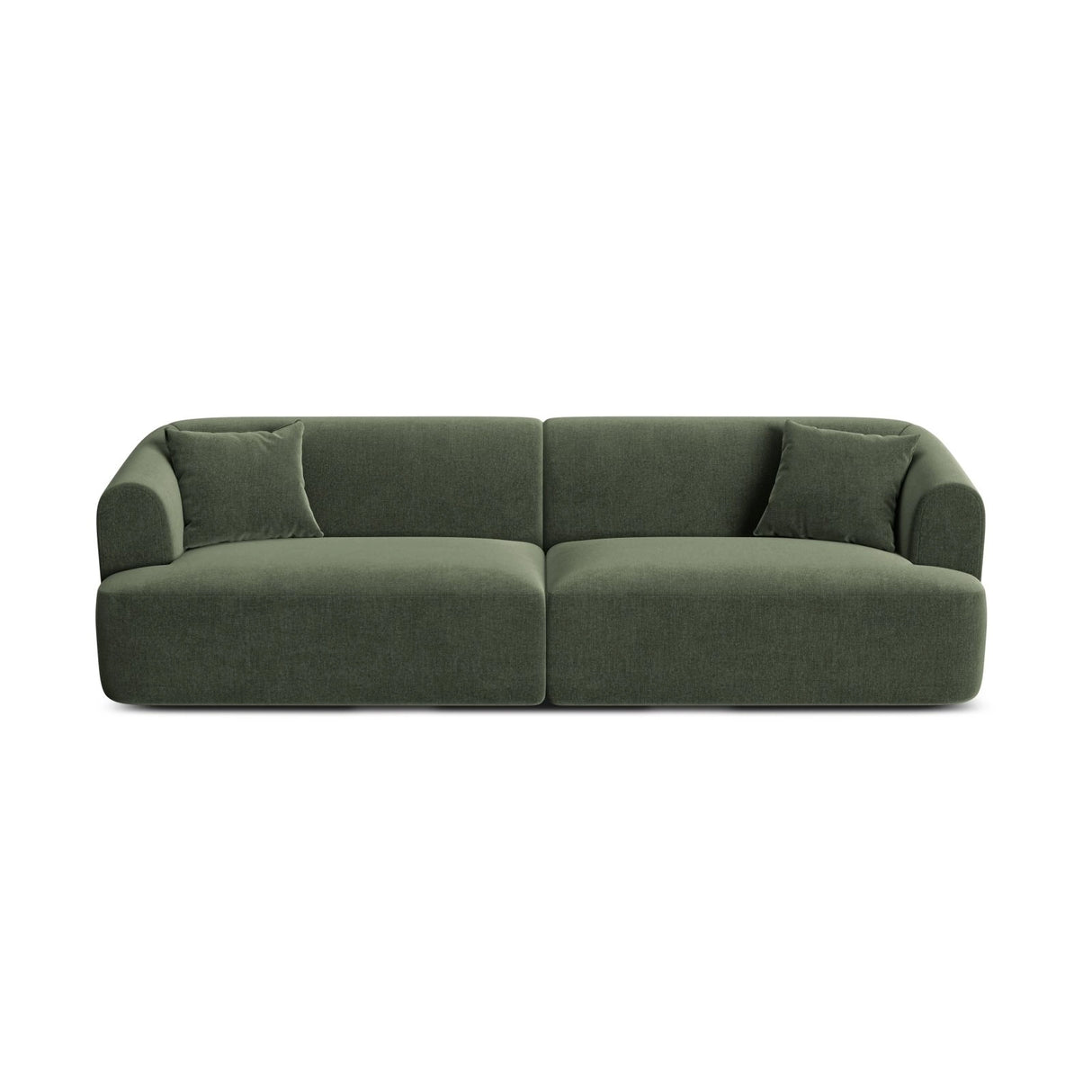 Campi 4-Sitzer Sofa aus Samt in Grün (Vogue 11), 255x90x70 cm von Cosmopolitan Design – Bild 1