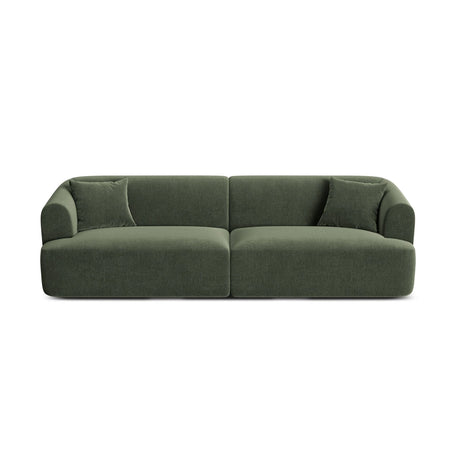 Campi 4-Sitzer Sofa aus Samt in Grün (Vogue 11), 255x90x70 cm von Cosmopolitan Design – Bild 1
