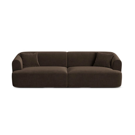 Campi 4-Sitzer Sofa aus Samt in Schokolade (Vogue 6), 255x90x70 cm von Cosmopolitan Design – Bild 1