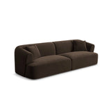 Campi 4-Sitzer Sofa aus Samt in Schokolade (Vogue 6), 255x90x70 cm von Cosmopolitan Design – Bild 4