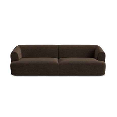 Campi 4-Sitzer Sofa aus Samt in Schokolade (Vogue 6), 255x90x70 cm von Cosmopolitan Design – Bild 5