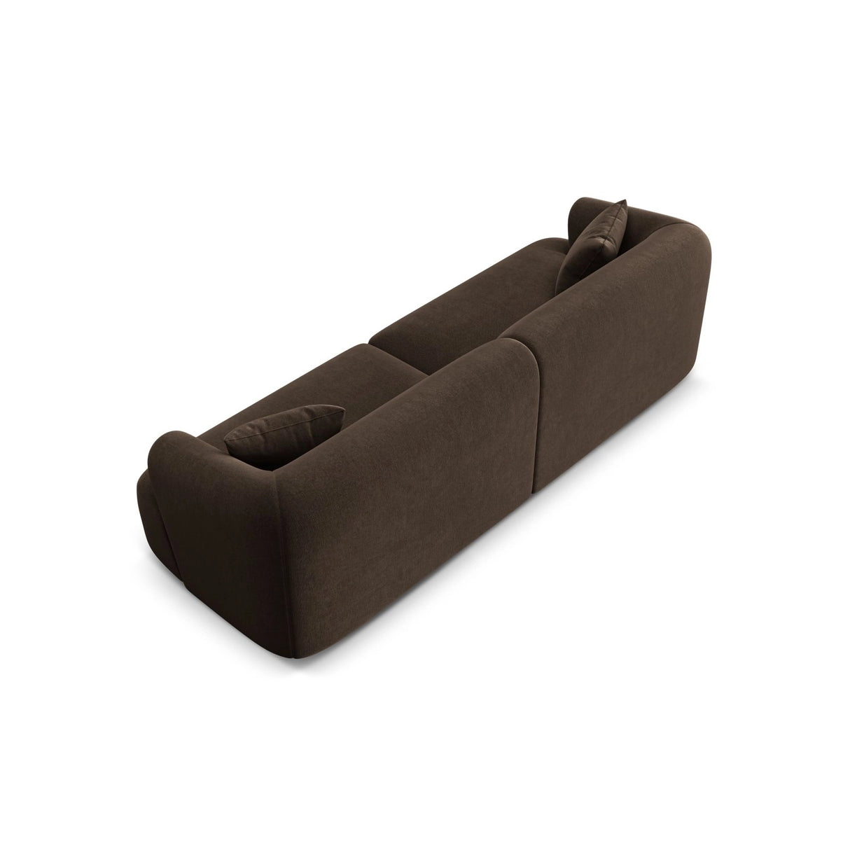 Campi 4-Sitzer Sofa aus Samt in Schokolade (Vogue 6), 255x90x70 cm von Cosmopolitan Design – Bild 6