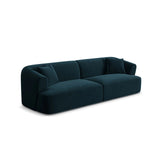 Campi 4-Sitzer Sofa aus Samt in Tiefes Petrol (Vogue 13), 255x90x70 cm von Cosmopolitan Design – Bild 4