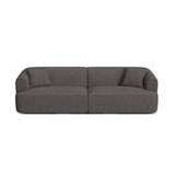 Campi 4-Sitzer Sofa aus Strukturierter Stoff in Grau (Moly 85), 255x90x70 cm von Cosmopolitan Design – Bild 1