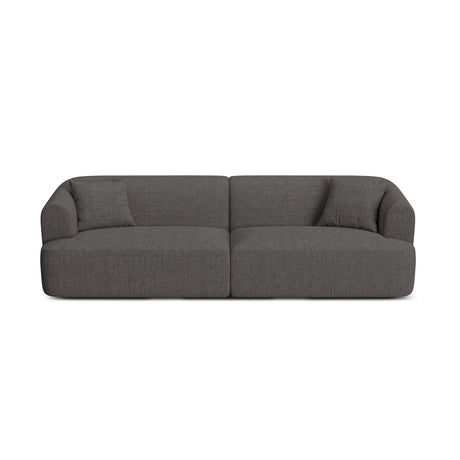Campi 4-Sitzer Sofa aus Strukturierter Stoff in Grau (Moly 85), 255x90x70 cm von Cosmopolitan Design – Bild 1