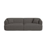 Campi 4-Sitzer Sofa aus Strukturierter Stoff in Grau (Moly 85), 255x90x70 cm von Cosmopolitan Design – Bild 1