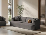 Campi 4-Sitzer Sofa aus Strukturierter Stoff in Grau (Moly 85), 255x90x70 cm von Cosmopolitan Design – Bild 2