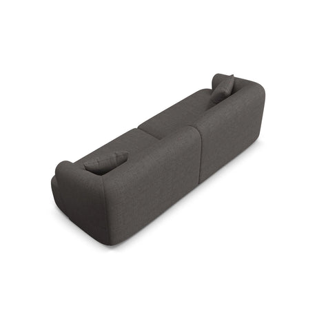 Campi 4-Sitzer Sofa aus Strukturierter Stoff in Grau (Moly 85), 255x90x70 cm von Cosmopolitan Design – Bild 6