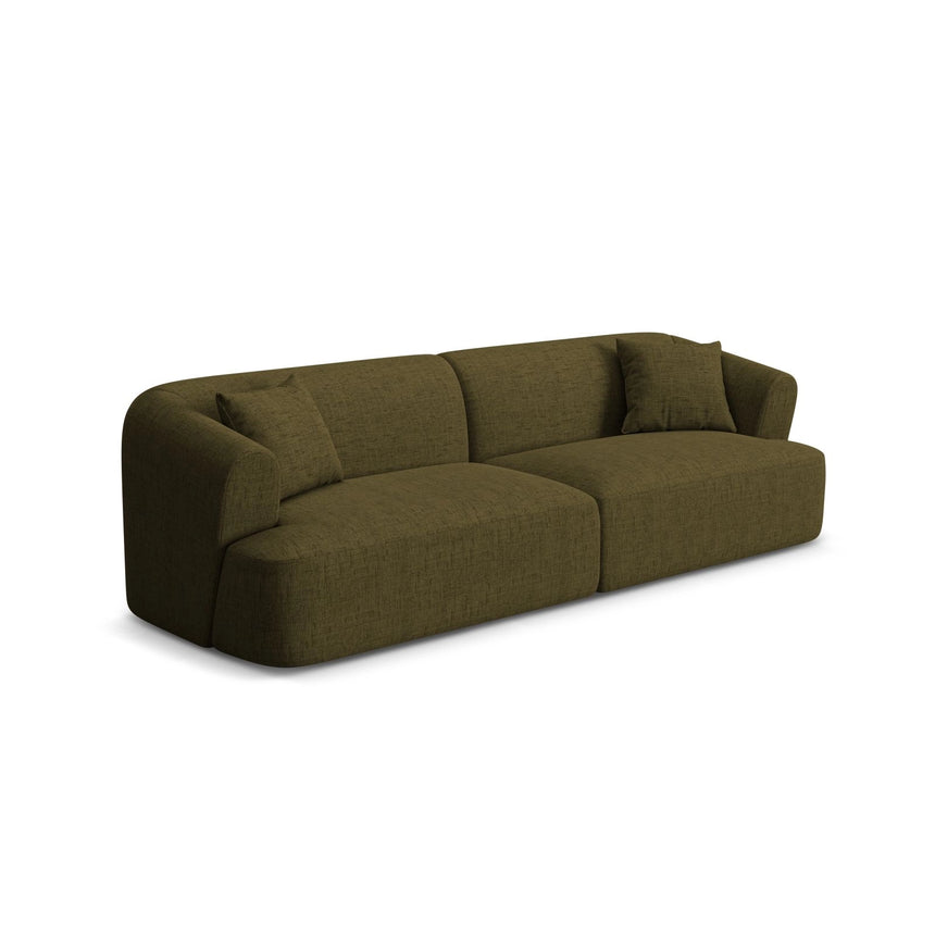 Campi 4-Sitzer Sofa aus Strukturierter Stoff in Grün (Moly 38), 255x90x70 cm von Cosmopolitan Design – Bild 4