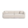 Campi 4-Sitzer Sofa aus Strukturierter Stoff in Hellbeige (Moly 02), 255x90x70 cm von Cosmopolitan Design – Bild 1