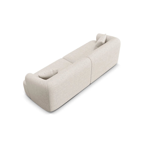 Campi 4-Sitzer Sofa aus Strukturierter Stoff in Hellbeige (Moly 02), 255x90x70 cm von Cosmopolitan Design – Bild 6