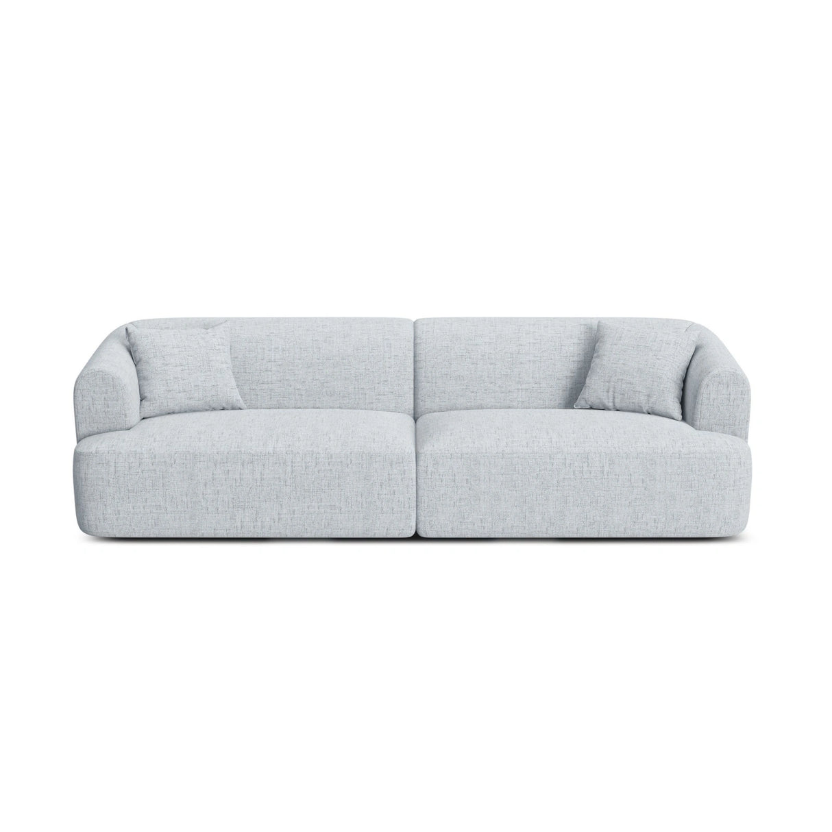 Campi 4-Sitzer Sofa aus Strukturierter Stoff in Hellgrau (Moly 70), 255x90x70 cm von Cosmopolitan Design – Bild 1