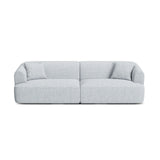 Campi 4-Sitzer Sofa aus Strukturierter Stoff in Hellgrau (Moly 70), 255x90x70 cm von Cosmopolitan Design – Bild 1