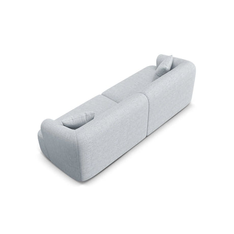 Campi 4-Sitzer Sofa aus Strukturierter Stoff in Hellgrau (Moly 70), 255x90x70 cm von Cosmopolitan Design – Bild 6