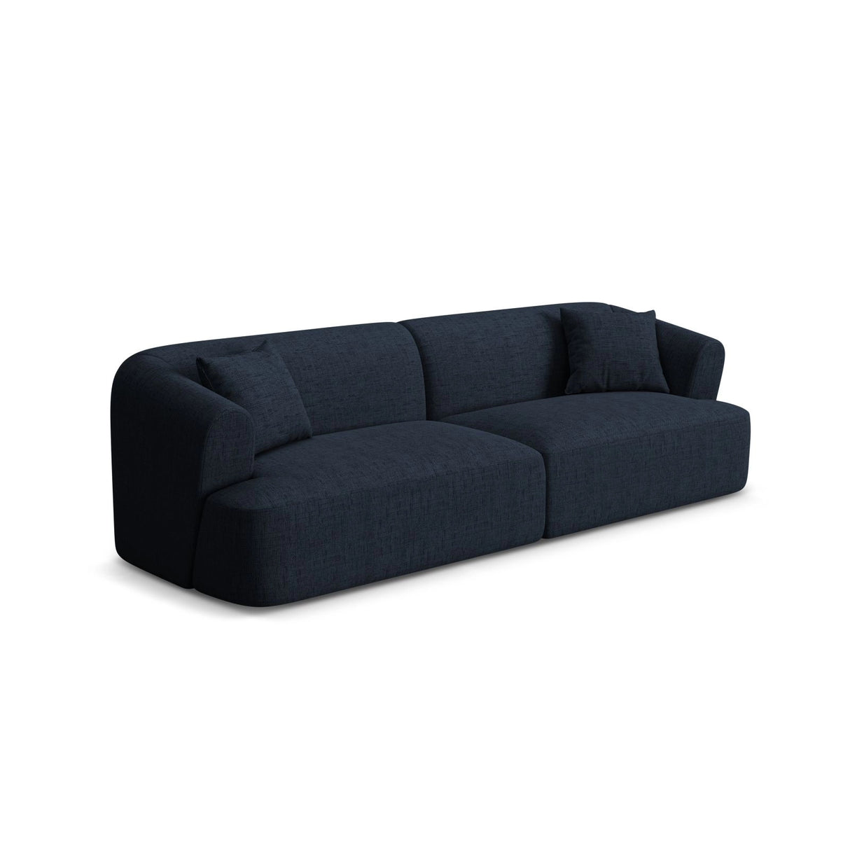 Campi 4-Sitzer Sofa aus Strukturierter Stoff in Königsblau (Moly 79), 255x90x70 cm von Cosmopolitan Design – Bild 4
