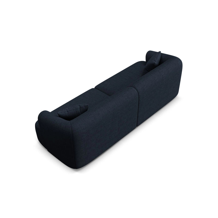 Campi 4-Sitzer Sofa aus Strukturierter Stoff in Königsblau (Moly 79), 255x90x70 cm von Cosmopolitan Design – Bild 6